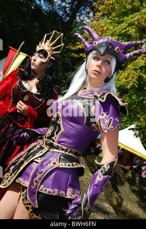 Le caractère pittoresque à l'Elf Fantasy Fair Arcen Pays-Bas Banque D'Images