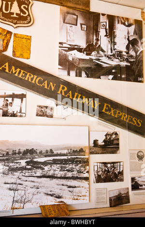 American Railroad express de photos historiques, Mancos, Colorado Banque D'Images