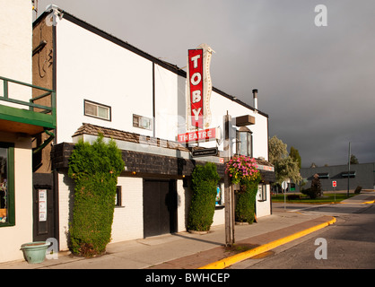 Toby Cinema Film Theatre (1952), Invermere, BC, Canada Banque D'Images