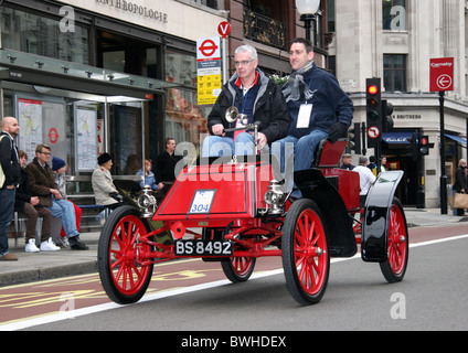 De Londres à Brighton Veteran car Run (LBVCR) Regent Street Londres Banque D'Images