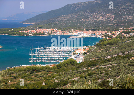 Cres town sur l'île de Cres, Croatie Banque D'Images