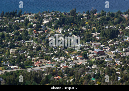 Vue sur San Carlos de Bariloche Parque Nacional Nahuel Huapi Patagonie Argentine Amérique du Sud Banque D'Images