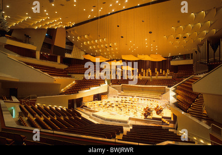 L'Europe, Allemagne, Berlin, en vue de l'intérieur de la Philharmonie de Berlin Banque D'Images