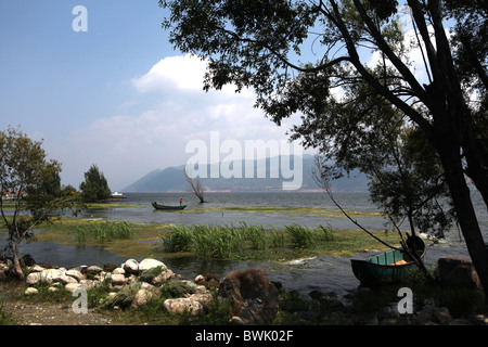 Vue sur le Lac Erhai, Dali, dans la province du Yunnan en Chine Banque D'Images