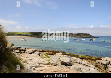 Vieux Grimsby sur l'île de Tresco, Iles de Scilly , Grande-Bretagne Banque D'Images