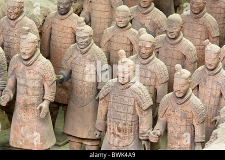 L'Armée de terre cuite, Xi'an, province du Shaanxi, Chine Banque D'Images