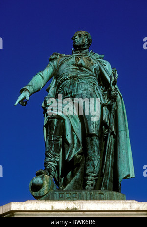 Statue d'André Masséna, André Masséna, statue de bronze, Place Du Général Leclerc, ville de Nice, Nice, French Riviera, Cote d'Azur, France, Europe Banque D'Images