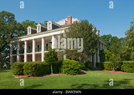 Louisiane, vacherie, la plantation d'Oak Alley, maison principale terminé 1841 Banque D'Images