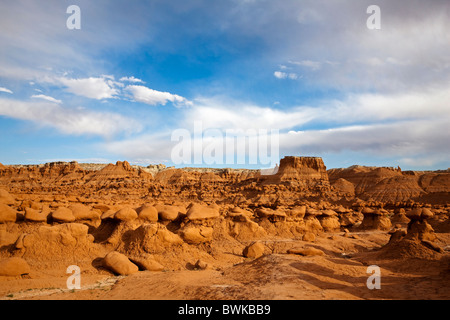 Les lutins, dans des formations de grès de la vallée de gobelin State Park, San Rafael Swell, Utah, USA Banque D'Images