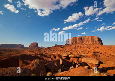 Avis de John Ford point, Monument Valley, du Plateau du Colorado, Navajo Nation Réservation, Arizona, USA Banque D'Images