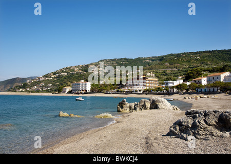 Plage, Capo dÓrlando, Sicile, Italie Banque D'Images