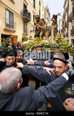 Vendredi Dieu procession, Trapani, Sicile, Italie Banque D'Images