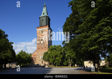 Cathédrale de Turku, Turku, Finlande Banque D'Images