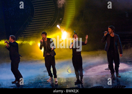 Les Take That, Milan 2010 Banque D'Images