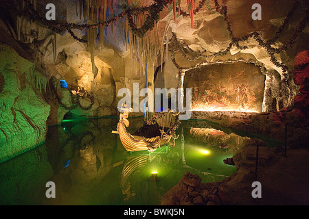 Europe Allemagne Bavière château Linderhof King Ludwig II Vénus grotte grotte grotte kitsch artificiellement Banque D'Images