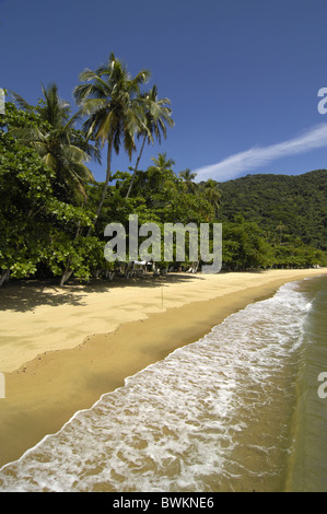 Amérique du Sud Brésil Ilha Grande Las Palmas l'île Cove Isle bay beach mer plage sable côte mer scener Banque D'Images