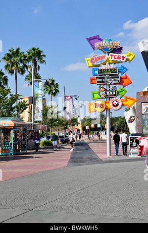 Ville à pied des Studios Universal, en Floride Banque D'Images