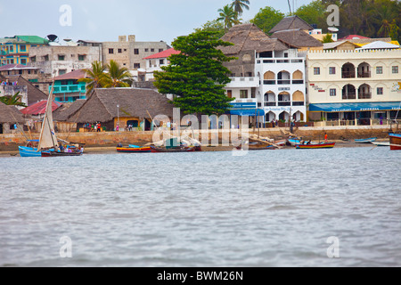 La ville de Lamu, Kenya, l'île de Lamu Banque D'Images