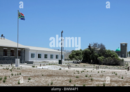 Tristement célèbre prison de Robben Island au large de Cape Town où Nelson Mandela a été incarcéré Banque D'Images