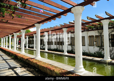 Des plaques commémorant les morts - Kundasang War Memorial, Sabah Banque D'Images