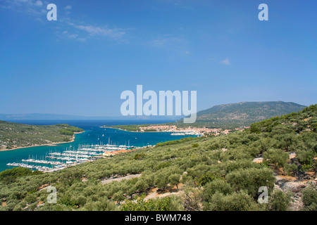 Cres town sur l'île de Cres, Croatie Banque D'Images