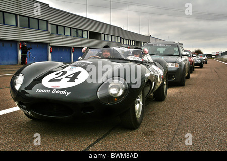 D-type au circuit de Dijon Prenois en France Banque D'Images