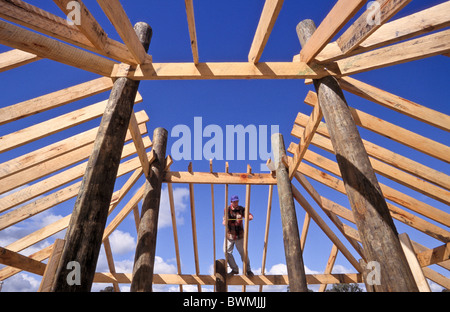 Carpenter, sur le toit, de l'Australie Banque D'Images