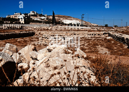 Herodium,le jardin, la Piscine Romaine,complexe désert de Judée en Israël Banque D'Images