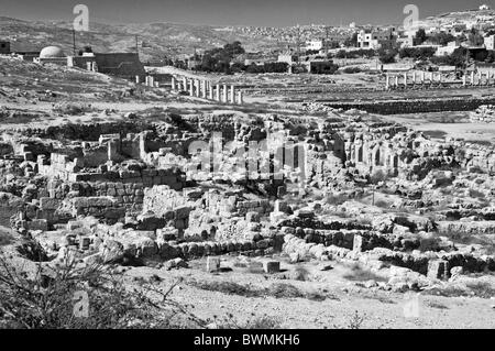 Herodium,le jardin, la Piscine Romaine,complexe désert de Judée en Israël Banque D'Images