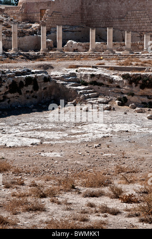 Herodium,le jardin, la Piscine Romaine,complexe désert de Judée en Israël Banque D'Images