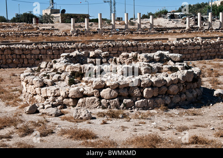 Herodium,le jardin, la Piscine Romaine,complexe désert de Judée en Israël Banque D'Images