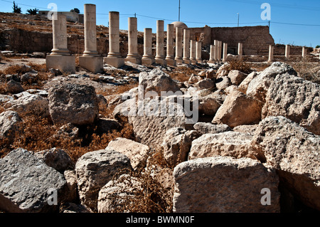 Herodium,le jardin, la Piscine Romaine,complexe Israël Banque D'Images