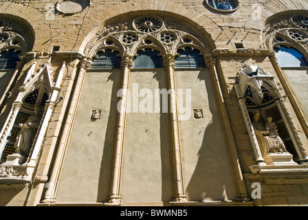 De l'église Orsanmichele , Florence (Firenze), UNESCO World Heritage Site, Toscane, Italie, Europe Banque D'Images