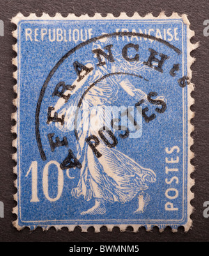 Timbre-poste, France, 10c Banque D'Images