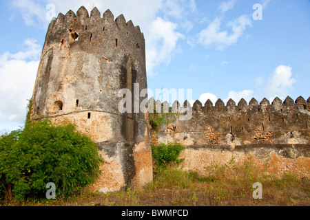 Fort Siyu, Siyu, Pate de l'Île, près de l'île de Lamu, Kenya Banque D'Images