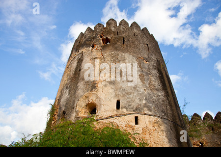 Fort Siyu, Siyu, Pate de l'Île, près de l'île de Lamu, Kenya Banque D'Images