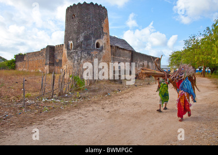 Fort Siyu, Siyu, Pate de l'Île, près de l'île de Lamu, Kenya Banque D'Images