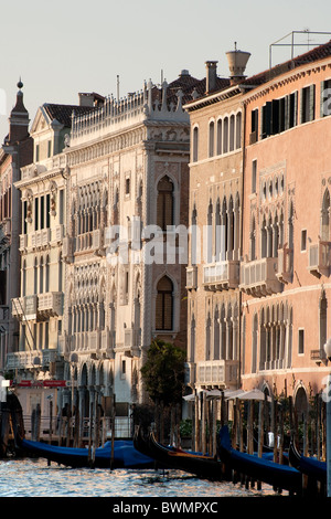 Façade de palais Ca' d'Oro au milieu sur le Grand Canal Venise, Italie 2010 Banque D'Images