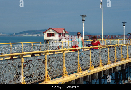 Mumbles Pier à Swansea, Pays de Galles, Royaume-Uni Banque D'Images