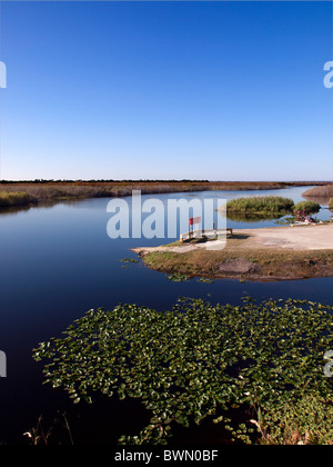 Holly Camp Camp de Pêche et des virées en bateau sur la partie supérieure de la rivière St-Jean au Comté de Brevard en Floride Banque D'Images