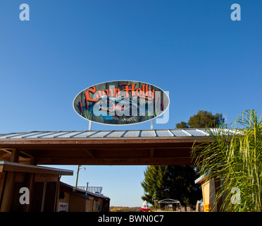 Holly Camp Camp de Pêche et des virées en bateau sur la partie supérieure de la rivière St-Jean au Comté de Brevard en Floride Banque D'Images