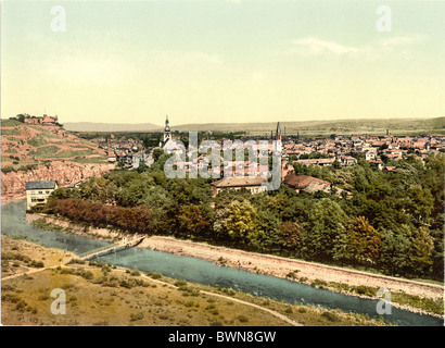 Kreuznach Allemagne Europe Nahethal Photochrom Prusse rhénane vers 1900 histoire historique historique Bad Kreu Banque D'Images
