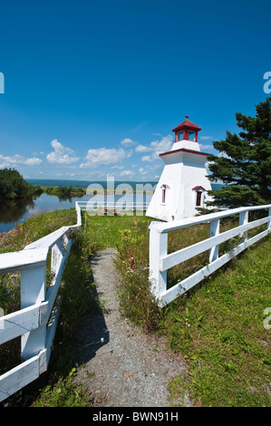 Nouveau-brunswick, Canada. Anderson Hallow Leuchtturm à Riverside-Albert. Banque D'Images