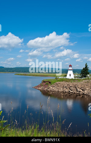 Nouveau-brunswick, Canada. Anderson Hallow Leuchtturm à Riverside-Albert. Banque D'Images