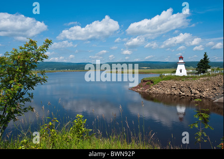 Nouveau-brunswick, Canada. Anderson Hallow Leuchtturm à Riverside-Albert. Banque D'Images