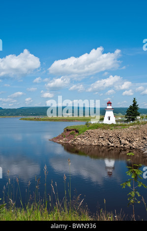 Nouveau-brunswick, Canada. Anderson Hallow Leuchtturm à Riverside-Albert. Banque D'Images