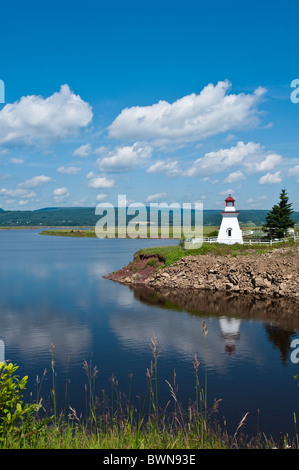 Nouveau-brunswick, Canada. Anderson Hallow Leuchtturm à Riverside-Albert. Banque D'Images