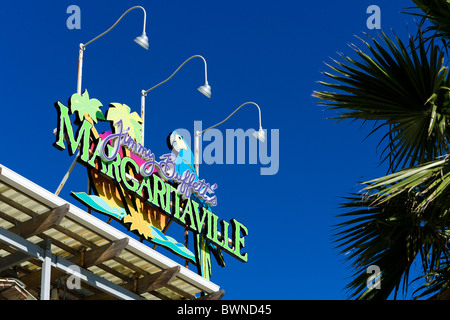 Jimmy Buffett's Margaritaville au Pier Park, Panama City Beach, la Côte du Golfe, Florida, USA Banque D'Images