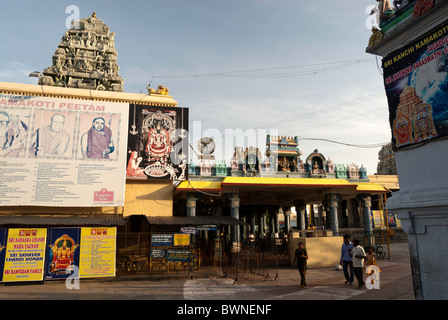 L'Kamakshi Amman Temple Hindu saivite ; ; ; ; Kanchipuram de Kancheepuram, Tamil Nadu, Inde.matin. Banque D'Images