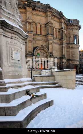 McEwan Hall Bristo Square Université d'Édimbourg en snow Banque D'Images